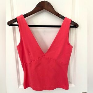 Sportmax Women’s  Fitted Coral Pink Sleeveless top Size M 🔥 HOT 🔥
